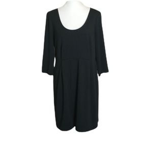 Banana Republic Black Scoop Neck Sheath Dress Size 14